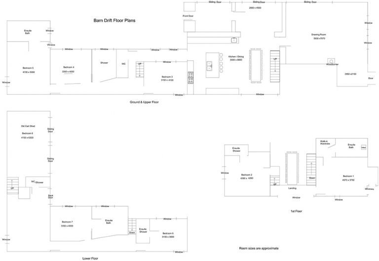 Barn-Drift-Floor-Plan-A4 - Barn Drift Norfolk